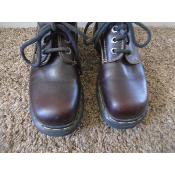 Dr MARTENS 9271 Vintage MIE chunky high top lace-up brown boots Mens 9 womens 10 - Picture 9 of 12